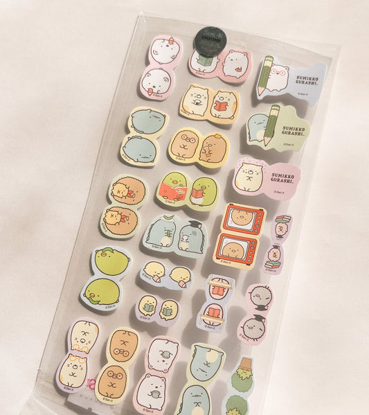 Stickers pestaña kawaii - 1 plantilla