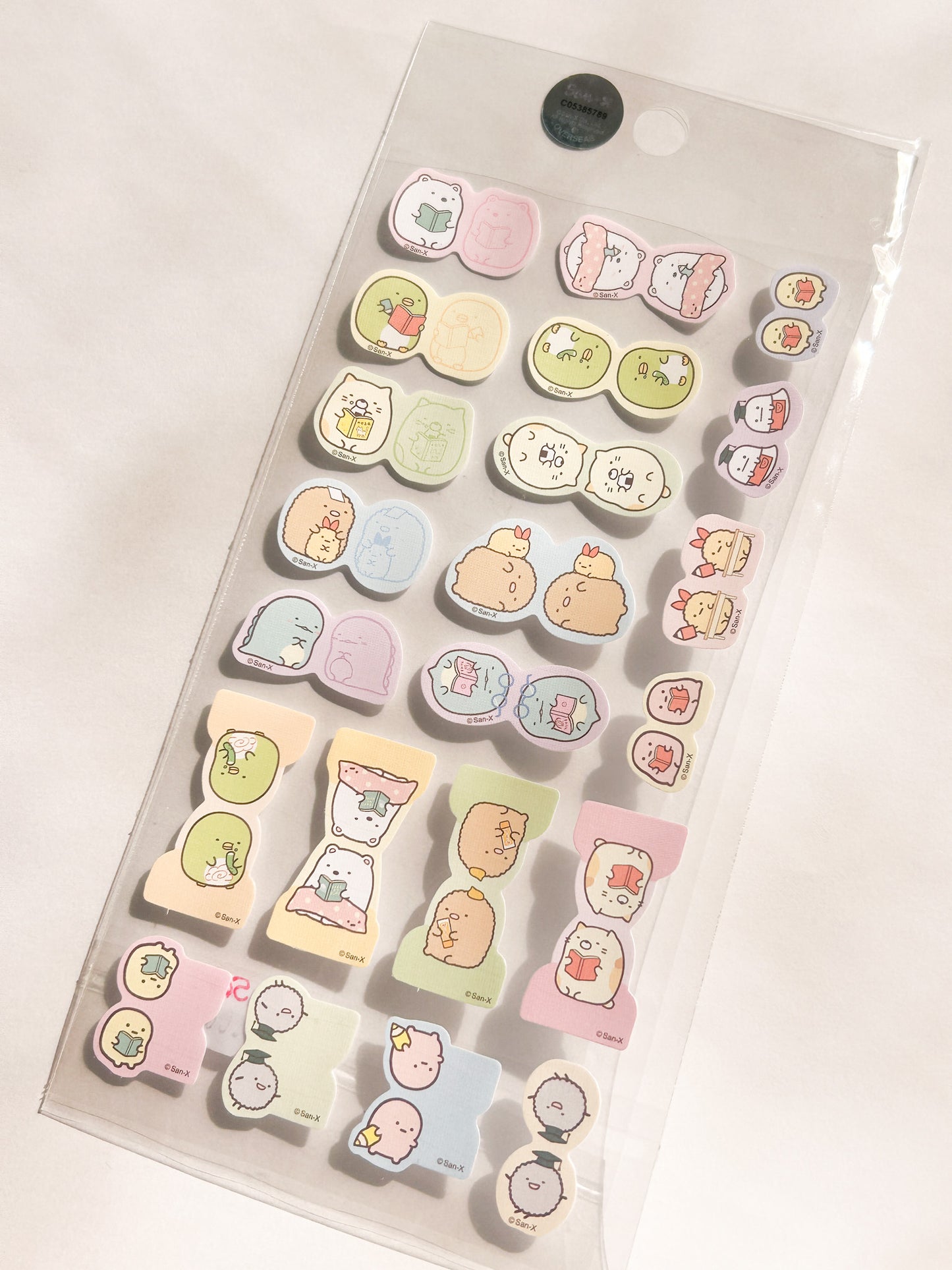 Stickers pestaña kawaii - 1 plantilla