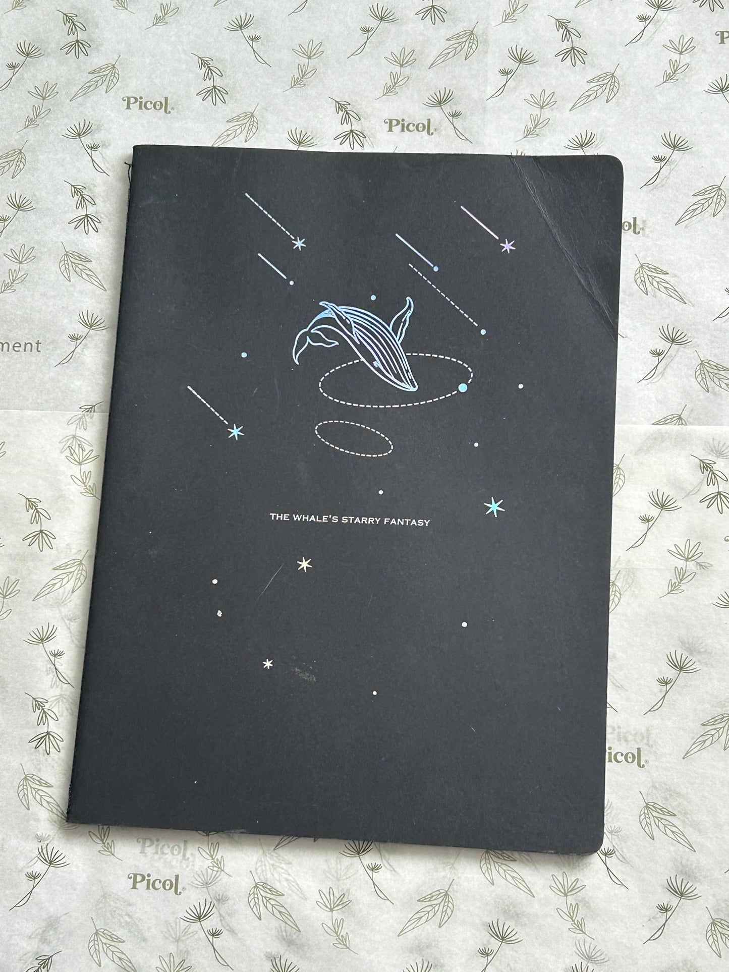 Libreta delgada hojas negras 26x19