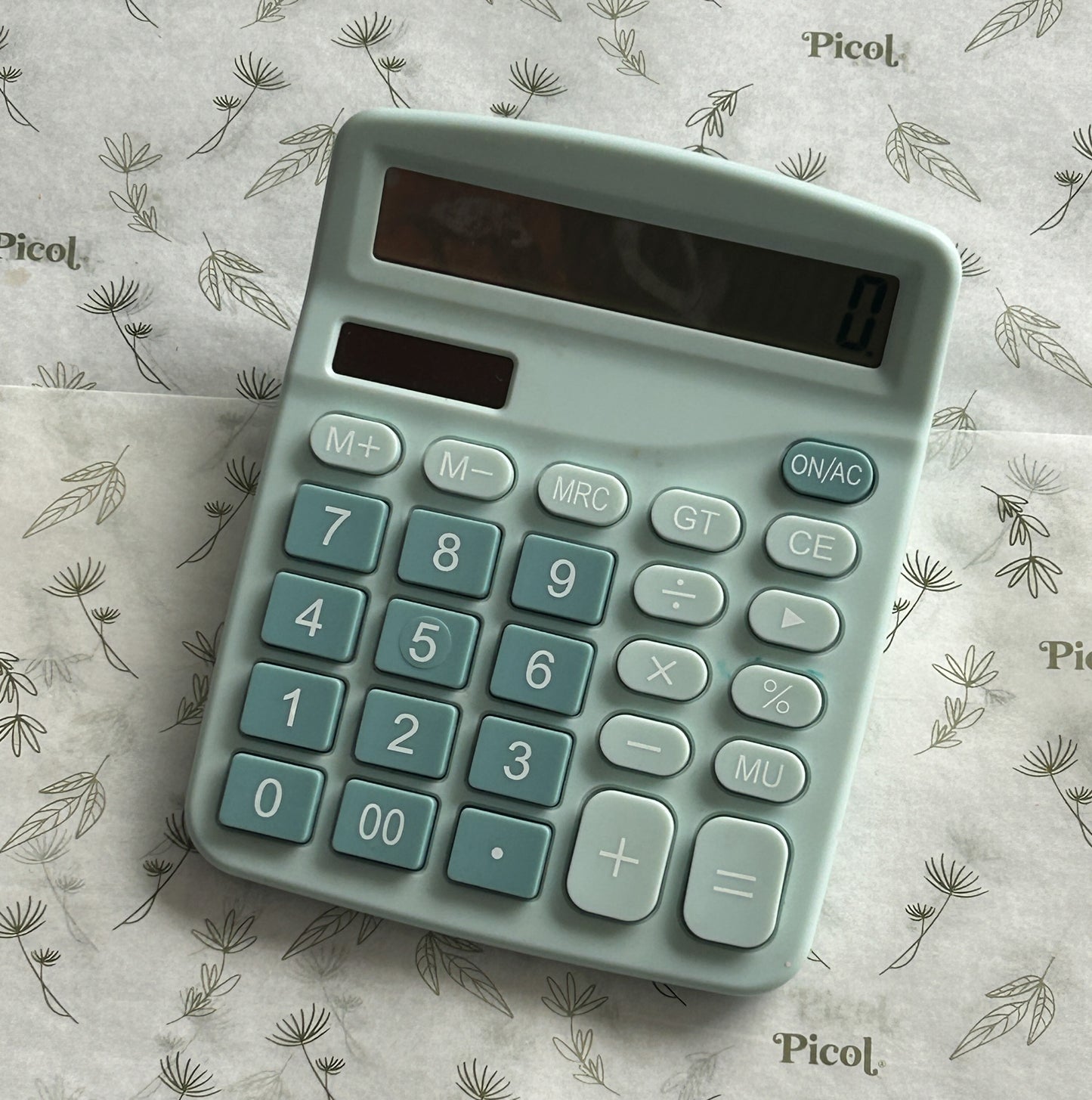 Calculadora tipo casio azul