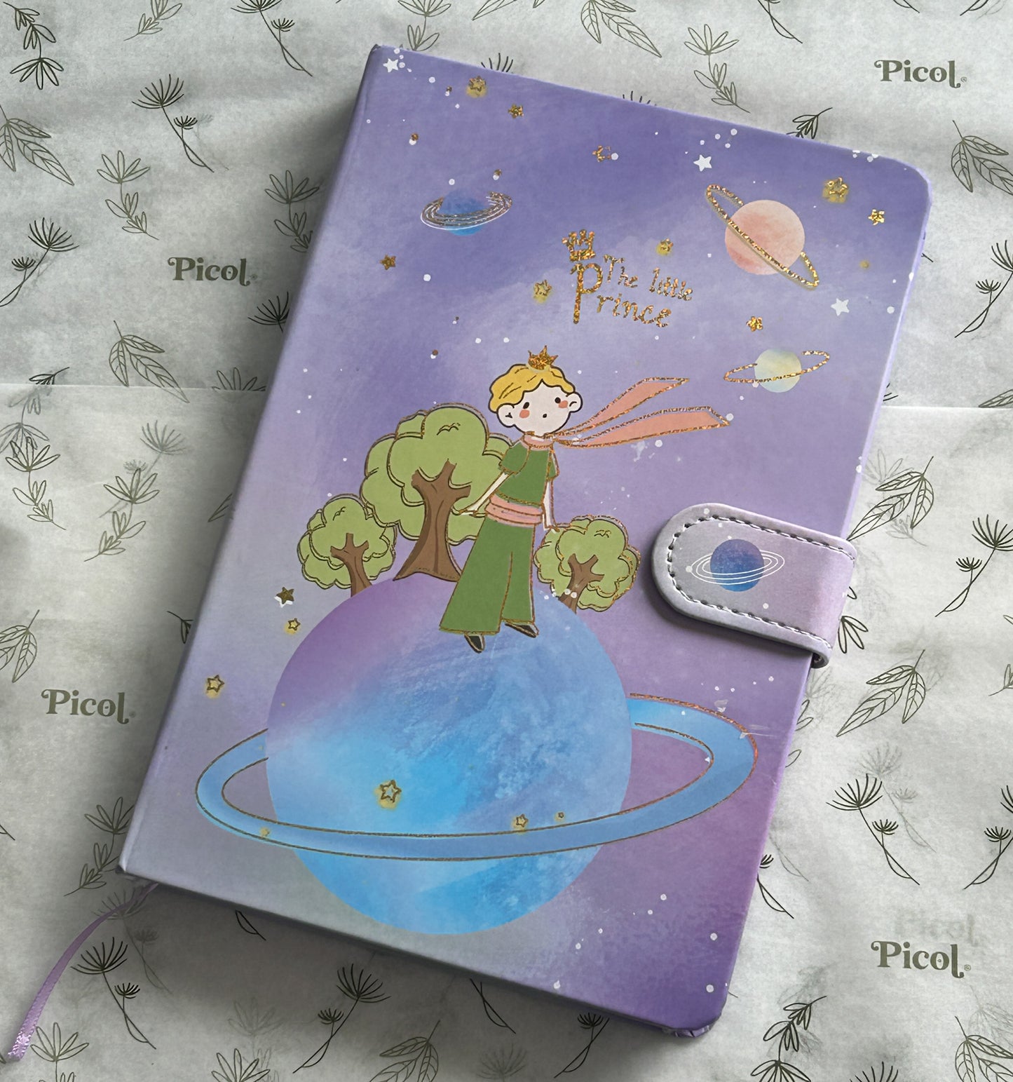 Libreta cuadro chico principito 14x21.5 pasta dura