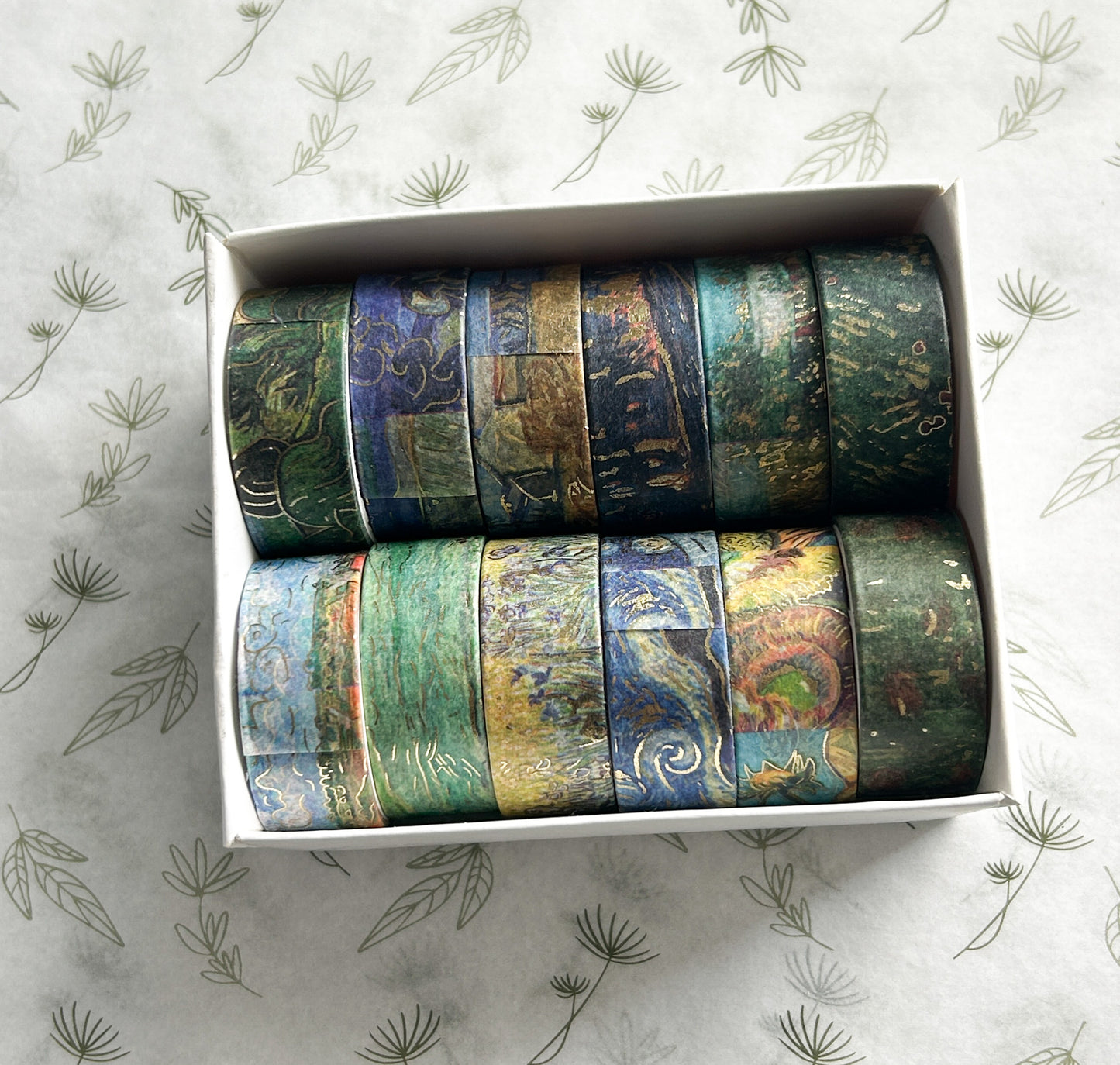 Set washi tape foil con 12