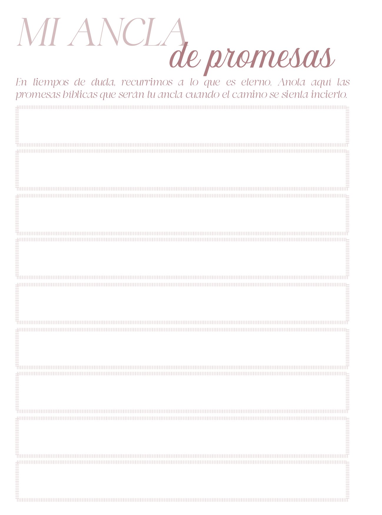 Prayer journal - Diario de Oración
