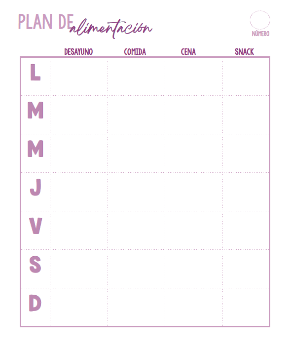 Recetario + Planner de Menús Picol
