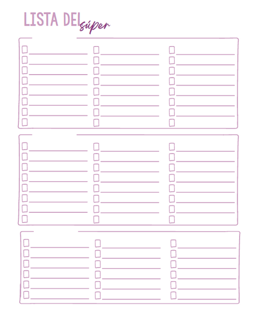 Recetario + Planner de Menús Picol