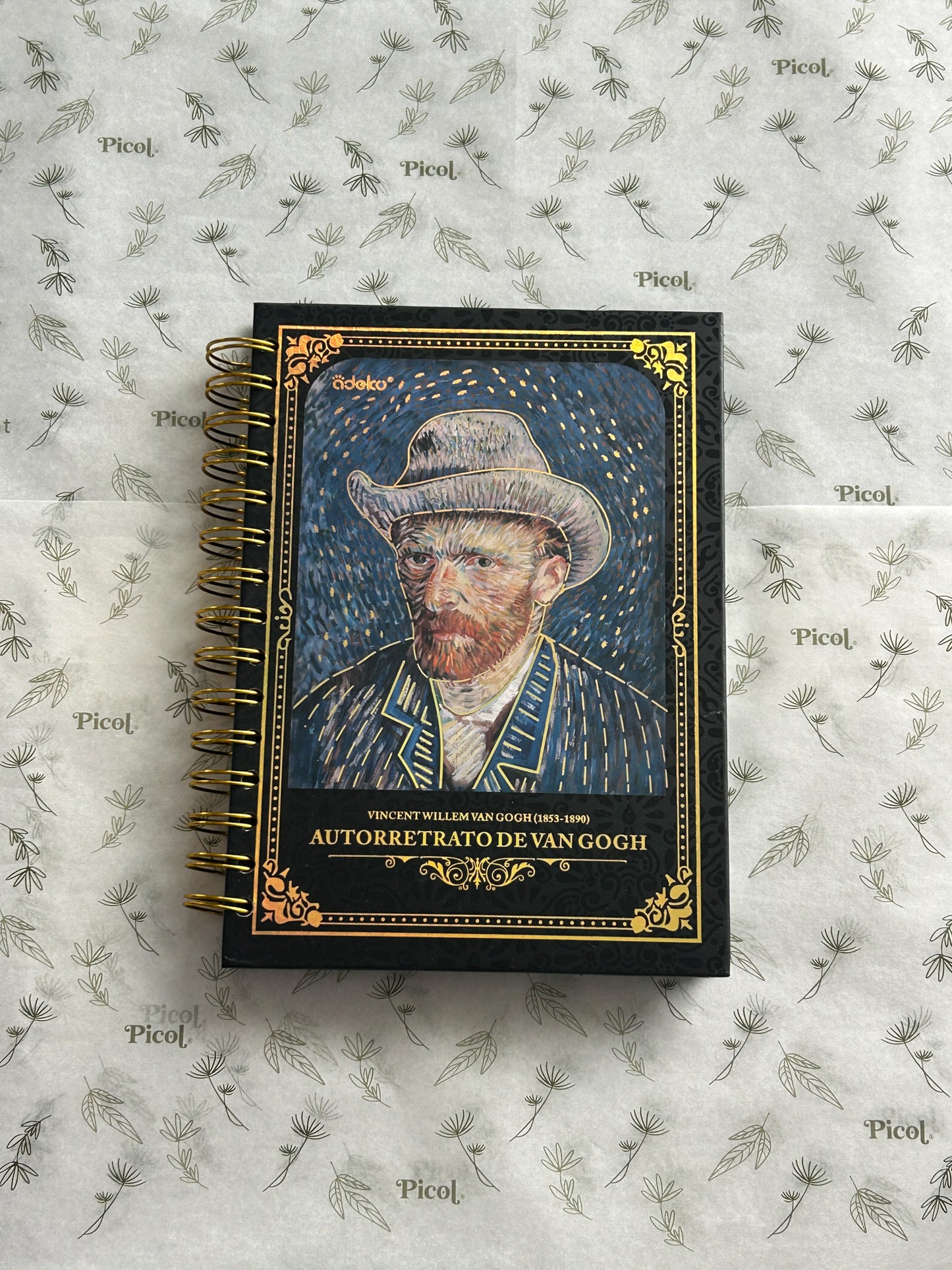 Libreta signos Van Gogh negra 15x21cm