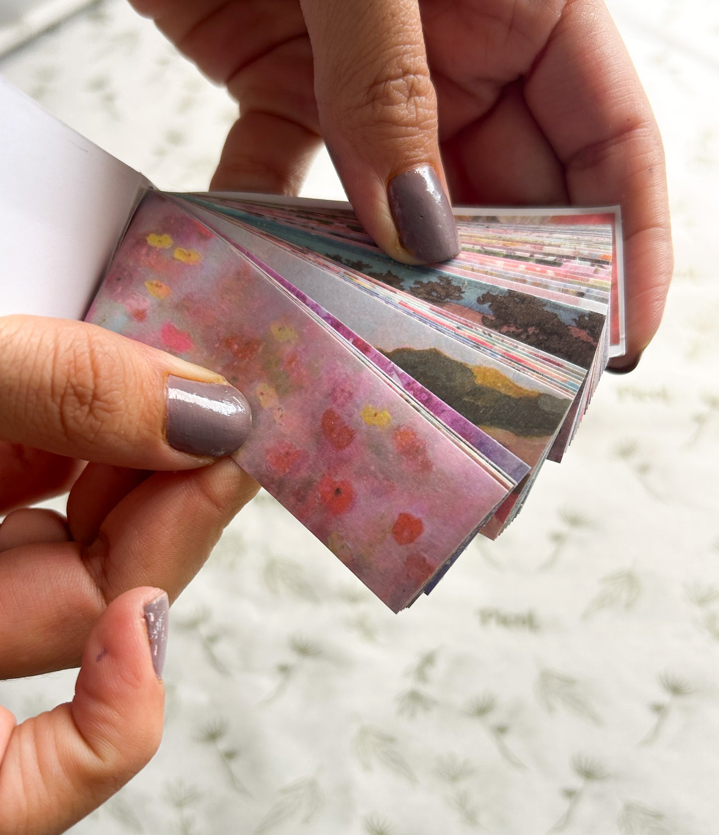 Mini libro de stickers rosa