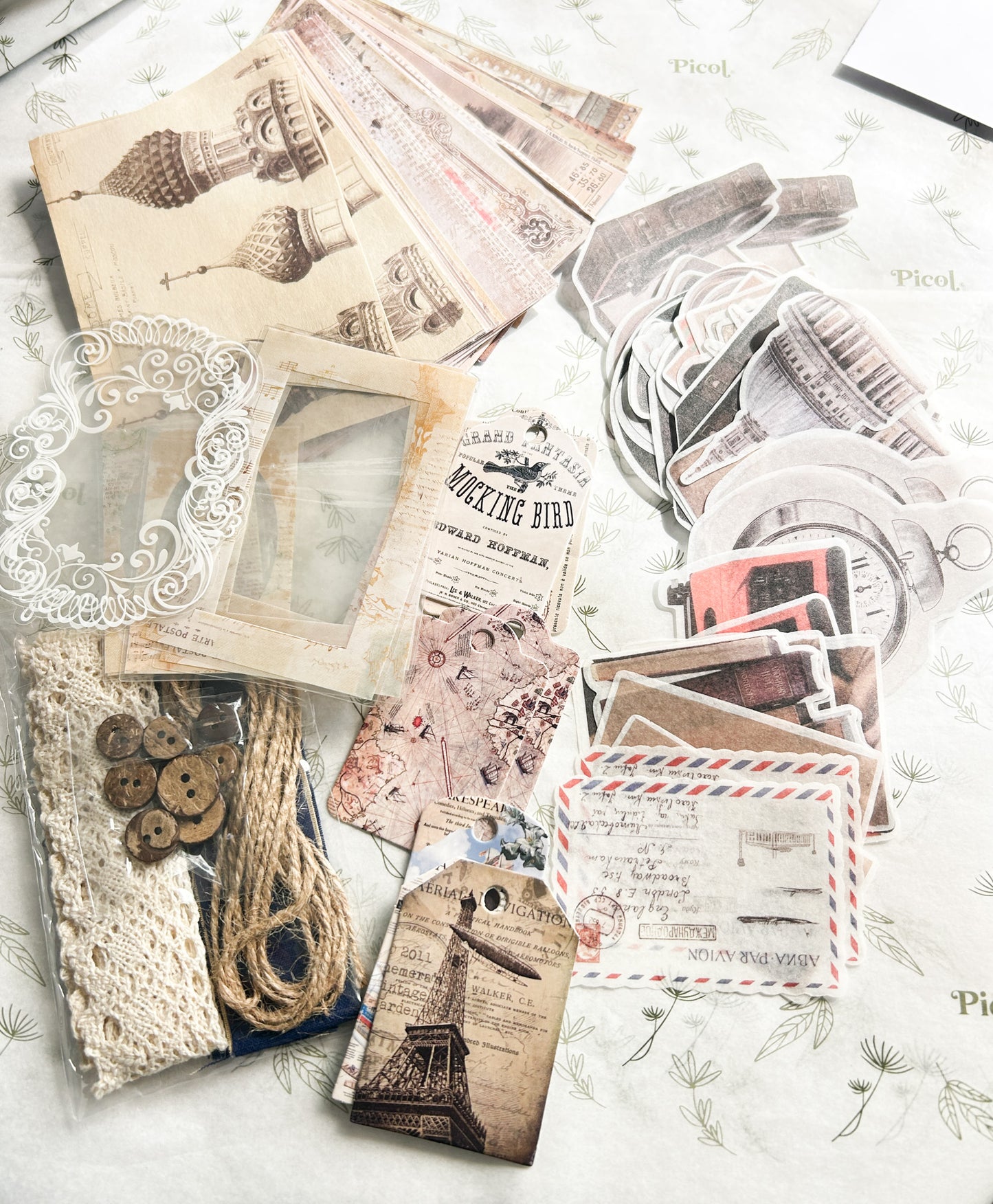 Stickers y decaoración Travel para journal
