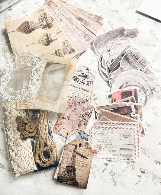 Stickers y decaoración Travel para journal