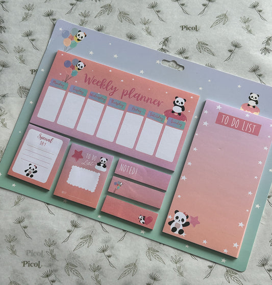 Set de post its pandas