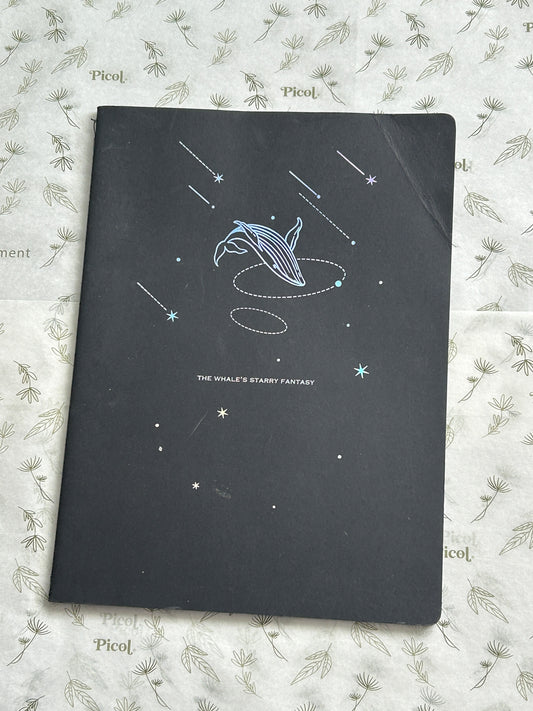 Libreta delgada hojas negras 26x19