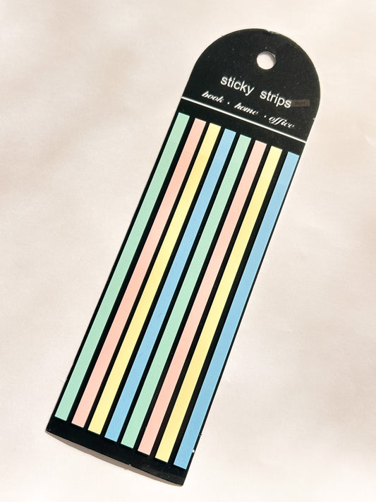 Post separador reslatador transparente para libros pastel