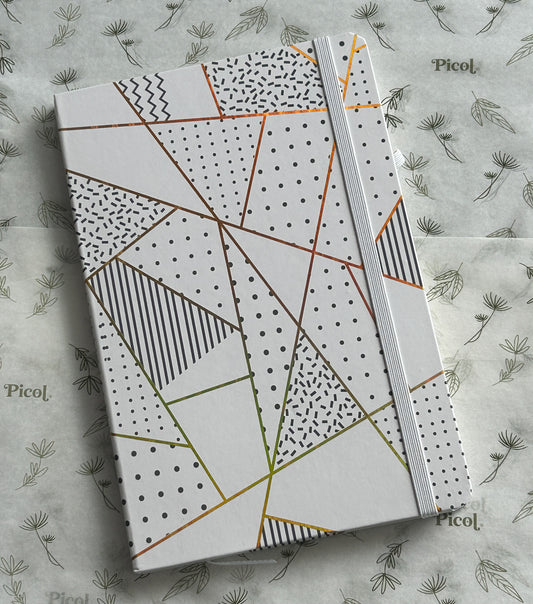 Libreta raya gatos blanca  14x21.5 pasta dura