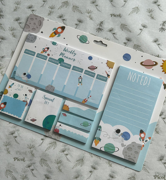 Set de post its astronauta