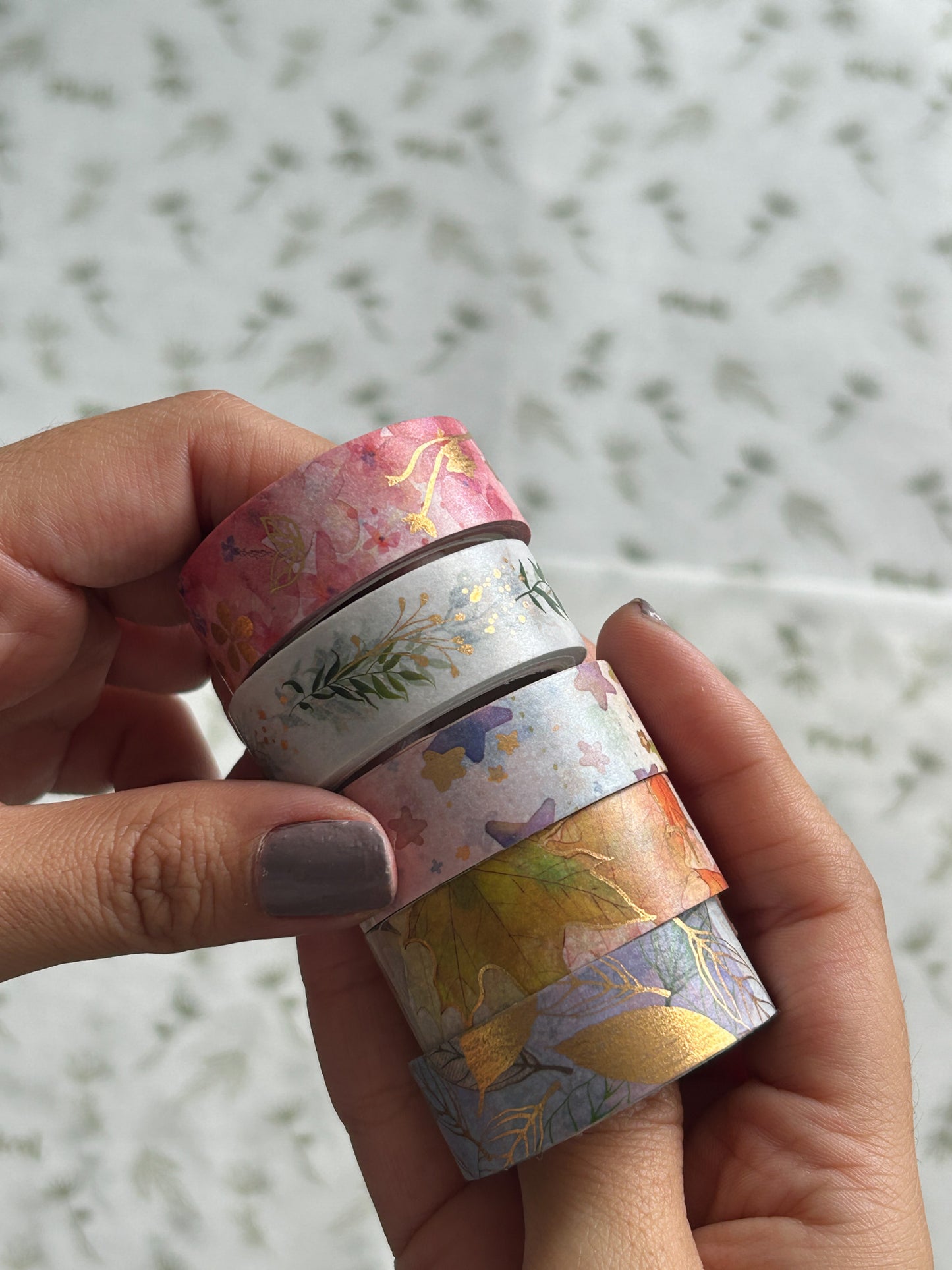 Set washi tape foil con 5