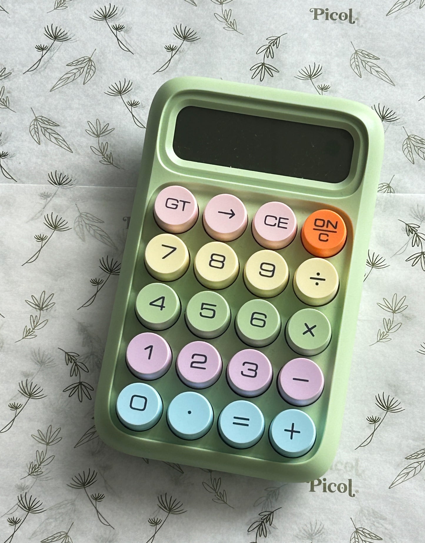 Calculadora verde burbuja