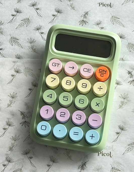 Calculadora verde burbuja