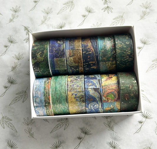 Set washi tape foil con 12