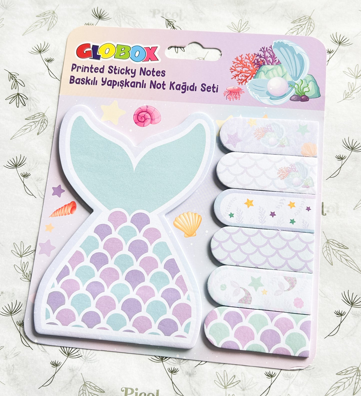 Post it morados banderitas