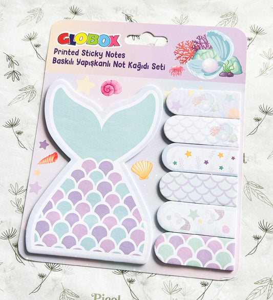 Post it morados banderitas