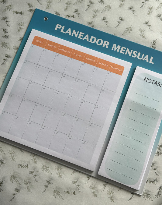 Planner mensual de pared