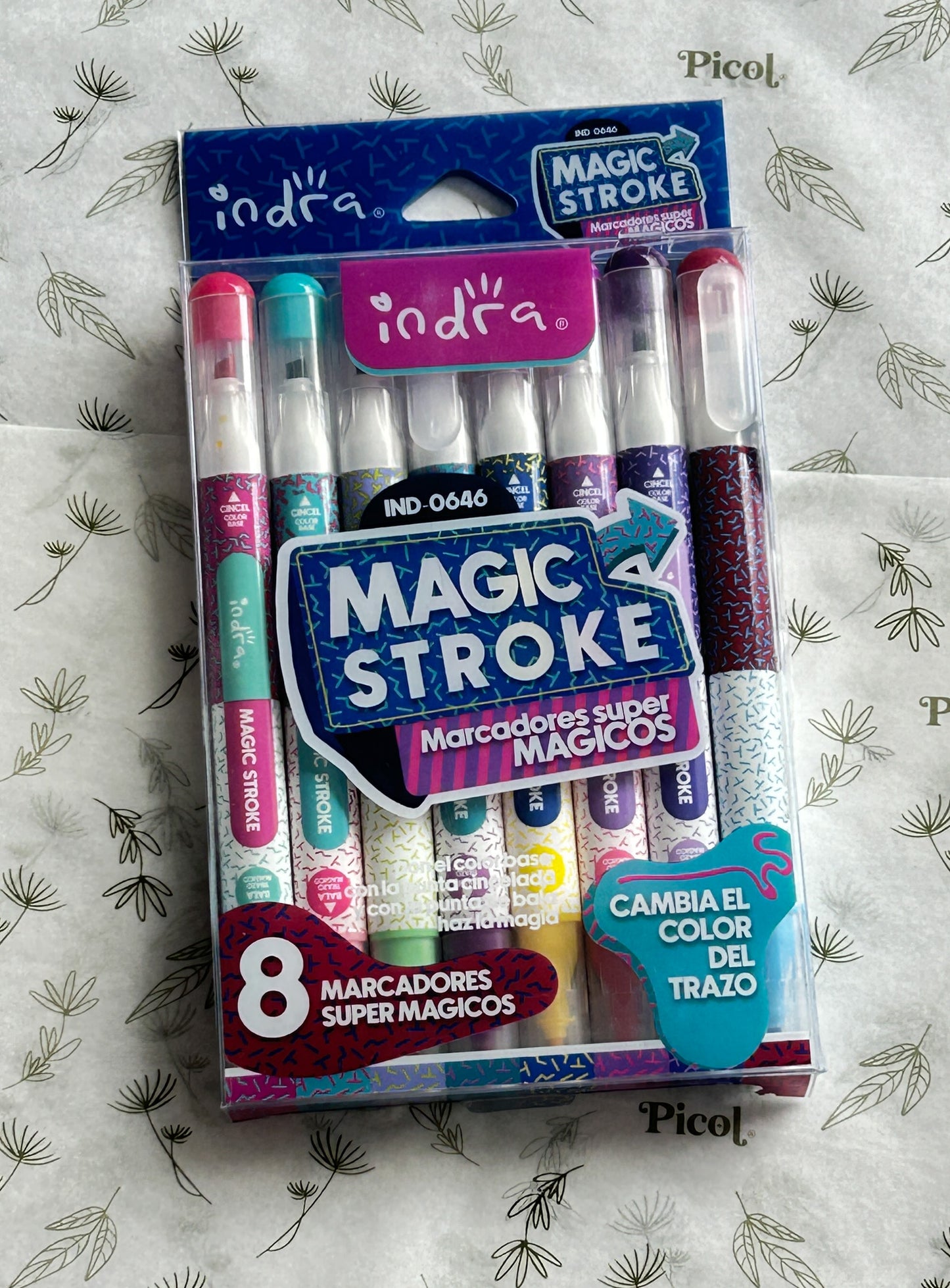 Plumones magic troke - cambian de color con 8 pzas