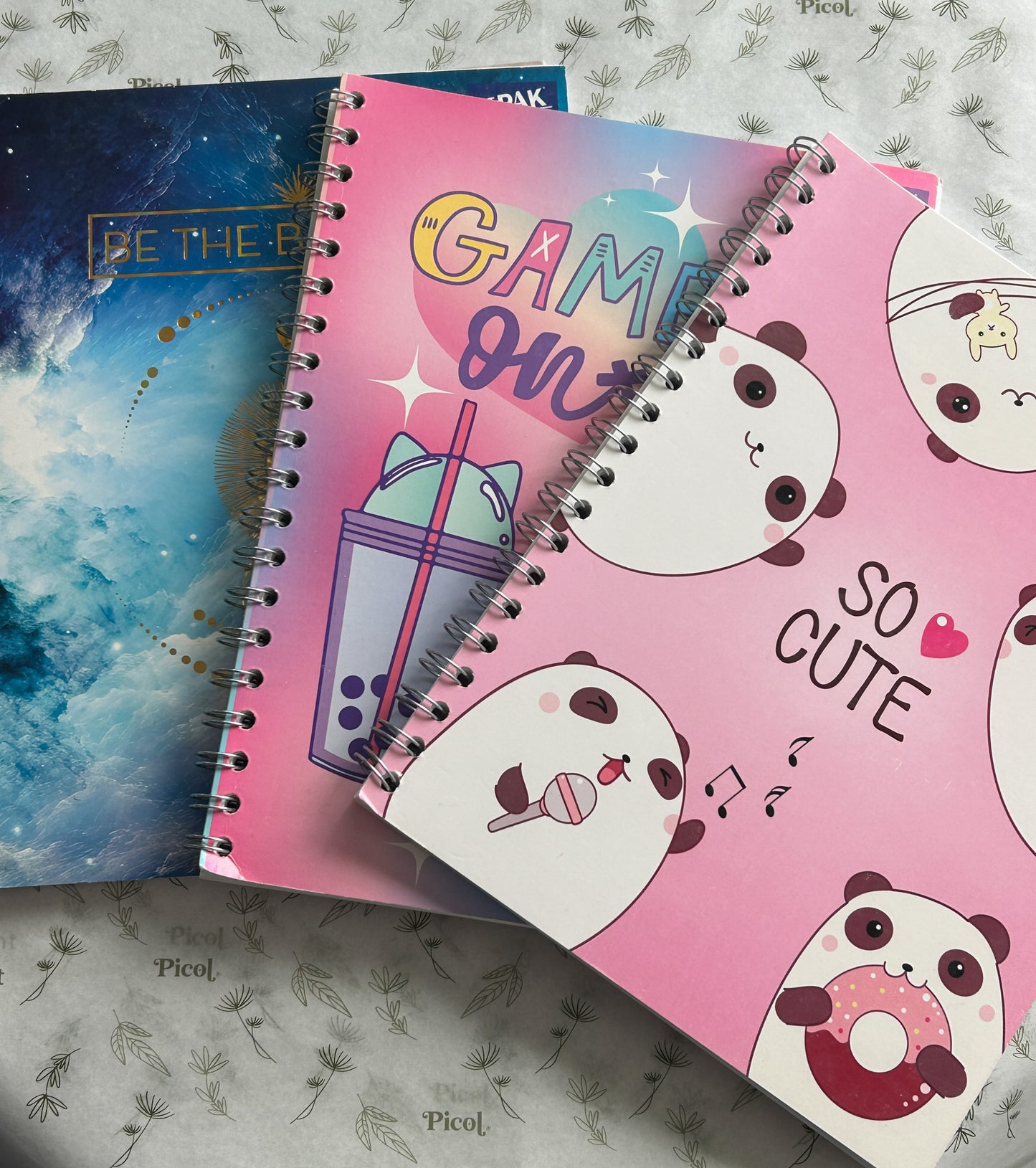 Set de 3 libreta profesional raya upack pasta blanda